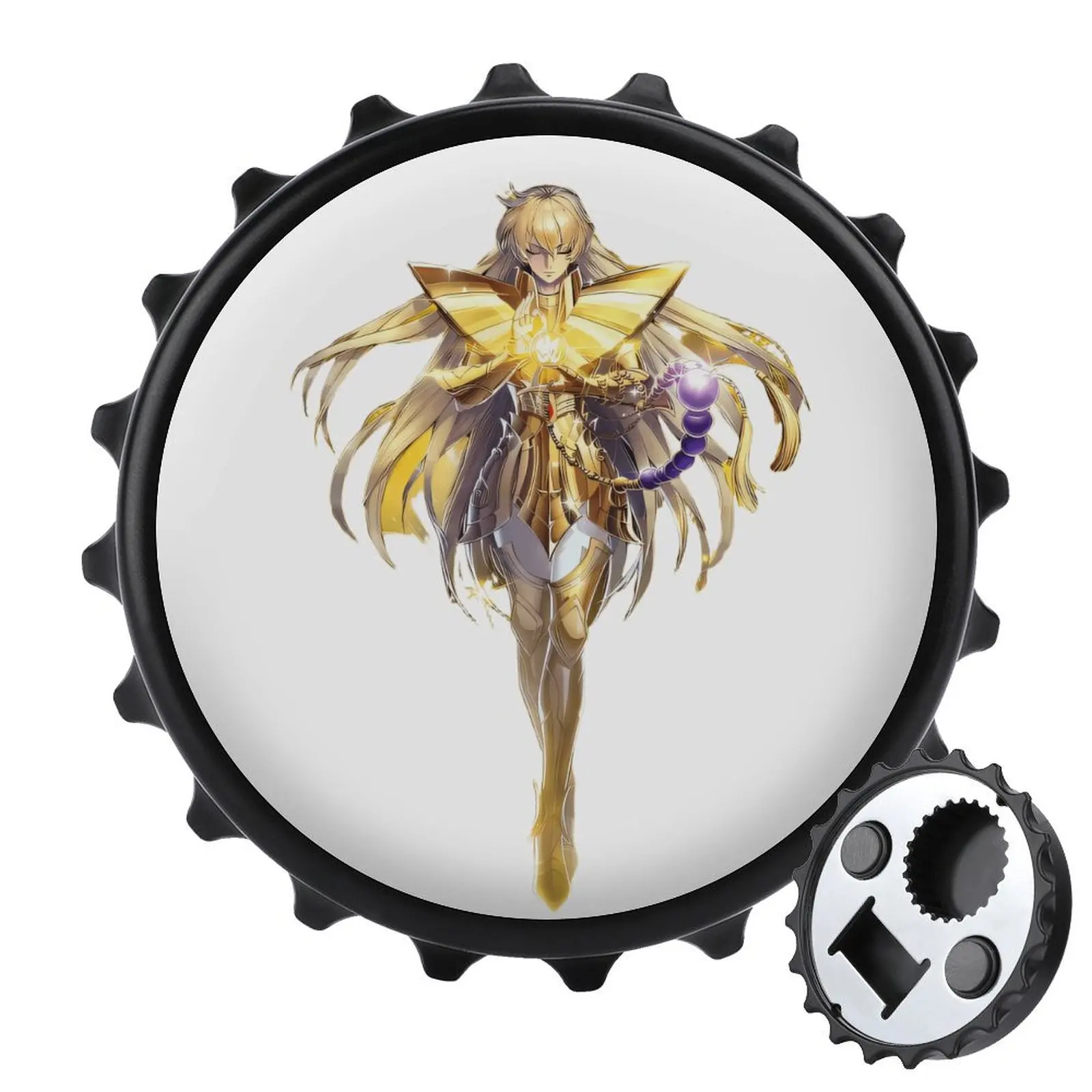 Refrigerator Magnet Bottle Opener Magnetic Attraction Alloy Material Customization Saint Seiya Knights of The Zodiac Goods Shaka 
Refrigerator Magnet Bottle Opener Magnetic Attraction Alloy Material Customization Saint Seiya Knights of The Zodiac Goods Shaka