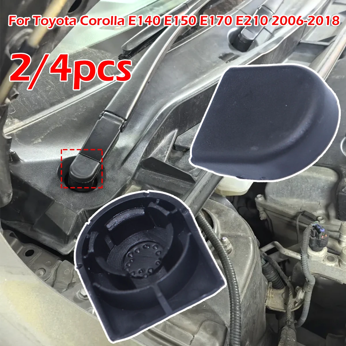 2/4PC Car Front Windscreen Wiper Arm Nut Cap Bolt Cover For Toyota Corolla E140 E150 E170 E210 2006-2018 Windshield Window Blade
2/4PC Car Front Windscreen Wiper Arm Nut Cap Bolt Cover For Toyota Corolla E140 E150 E170 E210 2006-2018 Windshield Window Blade