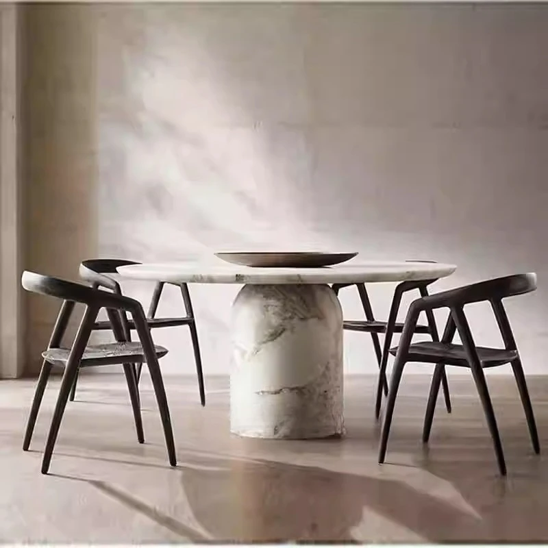 Italian Light Luxury Natural Marble Dining Table Round Home Modern Simple Dining Table
Italian Light Luxury Natural Marble Dining Table Round Home Modern Simple Dining Table
