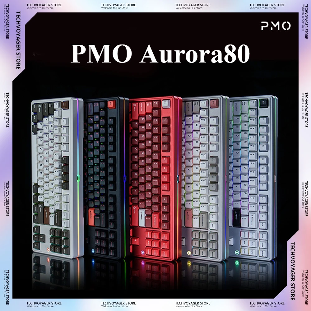 Механические клавиатуры PMO Aurora80, ARGB, алюминиевый сплав, эргономичная беспроводная Bluetooth, трехрежимная игровая клавиатура, ПК, подарки для киберспорта
Механические клавиатуры PMO Aurora80, ARGB, алюминиевый сплав, эргономичная беспроводная Bluetooth, трехрежимная игровая клавиатура, ПК, подарки для киберспорта