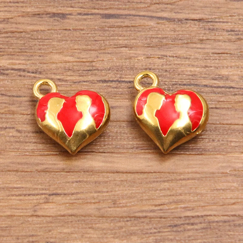 8Pcs Stainless Steel Gold Vacuum Plated Enamel Oil Drip Lips Heart Hat Pendant Valentine's Day Charm
8Pcs Stainless Steel Gold Vacuum Plated Enamel Oil Drip Lips Heart Hat Pendant Valentine's Day Charm