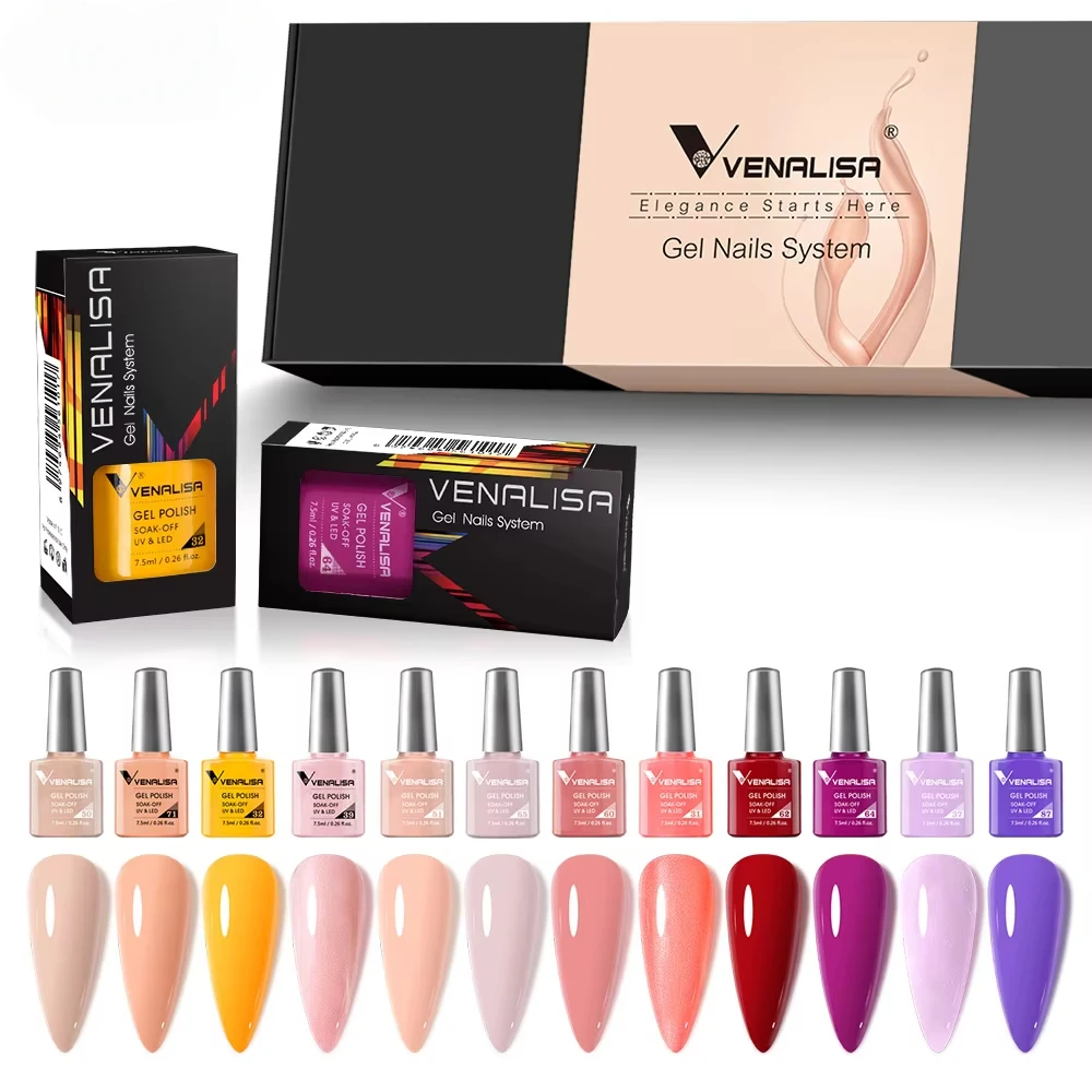 12 P Nail Gel Polishs Gift Set Elegants Nail Varnishs Soak Off UV LED High Piments Glitters UV Gel System
12 P Nail Gel Polishs Gift Set Elegants Nail Varnishs Soak Off UV LED High Piments Glitters UV Gel System
