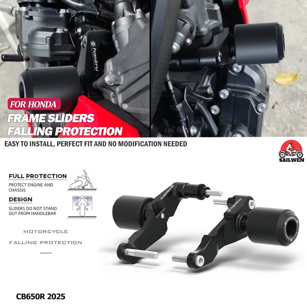 Fit For Honda CB650R 2025 Motorcycle Fairing Guard Crash Pad Side Protector
Fit For Honda CB650R 2025 Motorcycle Fairing Guard Crash Pad Side Protector