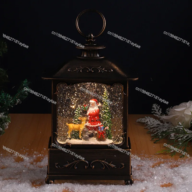 Christmas decorations night light portable small oil lamp snow water filling music box music box flat wind lamp ornament
Christmas decorations night light portable small oil lamp snow water filling music box music box flat wind lamp ornament