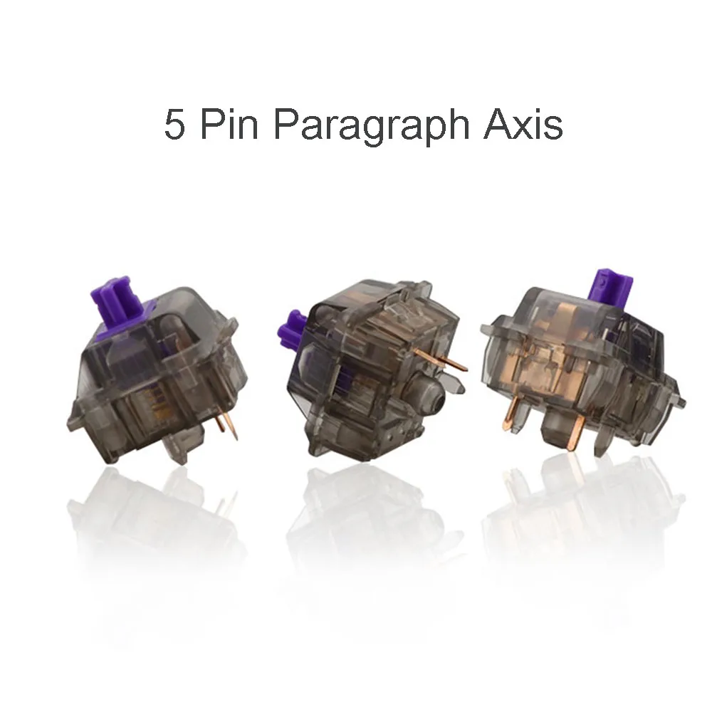 5 Pin Twilight Switches 67g Tactile Purple Switches For DIY Mechanical Gaming Keyboard Maintain 10pcs POM Switch Paragraph Axis
5 Pin Twilight Switches 67g Tactile Purple Switches For DIY Mechanical Gaming Keyboard Maintain 10pcs POM Switch Paragraph Axis