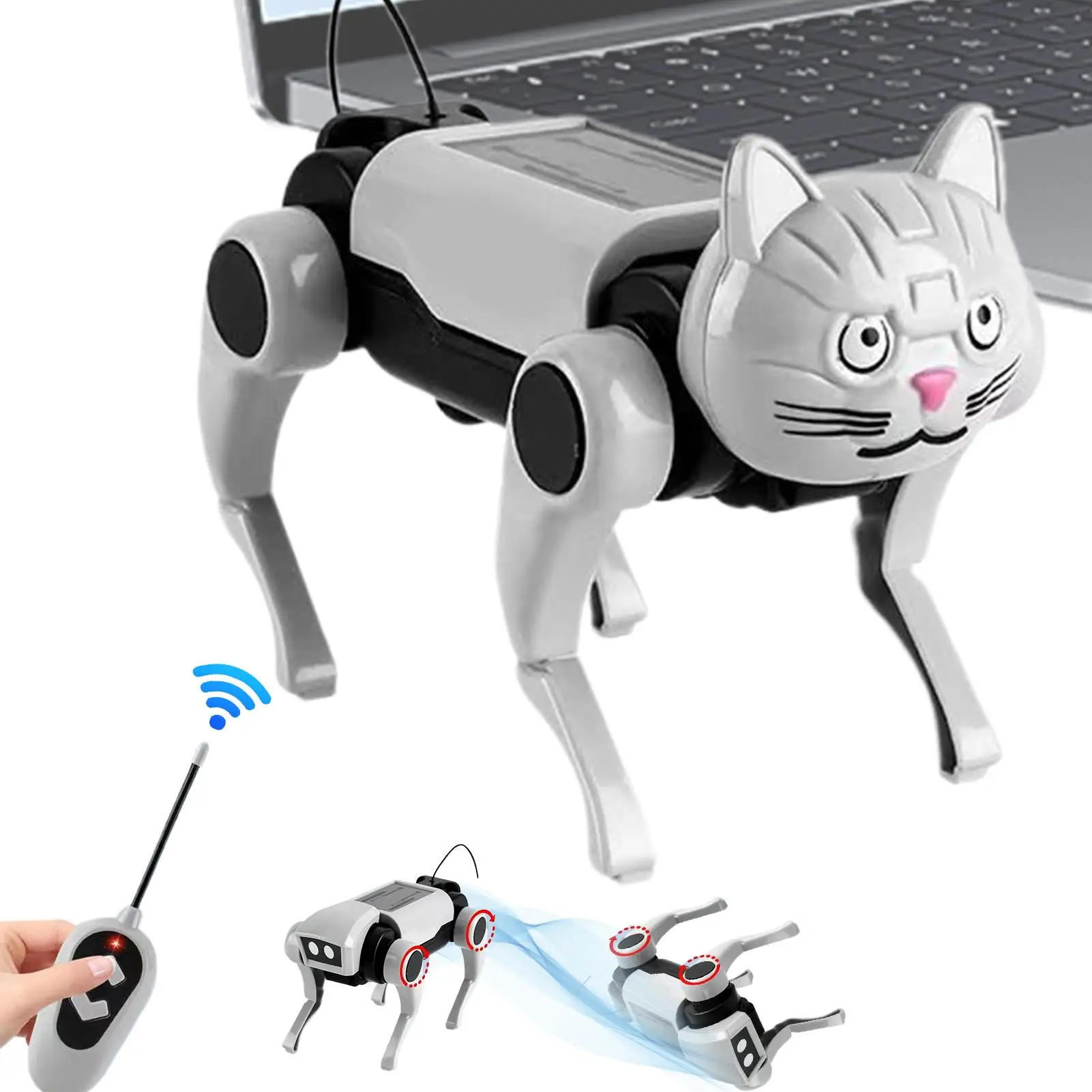 Robot Dog Interactive Remote Control Smart Robotic Pet with Touch Sensor for Boys & Girls RC Robot Dog Toy for Kids Boys Girls
Robot Dog Interactive Remote Control Smart Robotic Pet with Touch Sensor for Boys & Girls RC Robot Dog Toy for Kids Boys Girls
