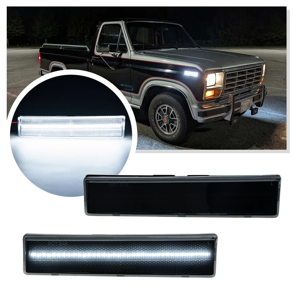 2PCS For 1980-1986 Ford F-100 F-150 F-250 F-350 Bronco LED Side Marker Light Front Bumper turn signal Lamp OEM EOTZ15A201A
2PCS For 1980-1986 Ford F-100 F-150 F-250 F-350 Bronco LED Side Marker Light Front Bumper turn signal Lamp OEM EOTZ15A201A