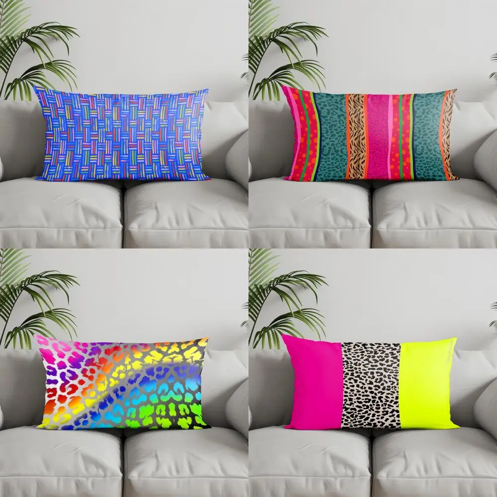 Домашний декор, красочный геометрический и животный принт, подходит для дивана, спальни, автомобиля, наволочка, прямоугольная подушка для спины
Домашний декор, красочный геометрический и животный принт, подходит для дивана, спальни, автомобиля, наволочка, прямоугольная подушка для спины