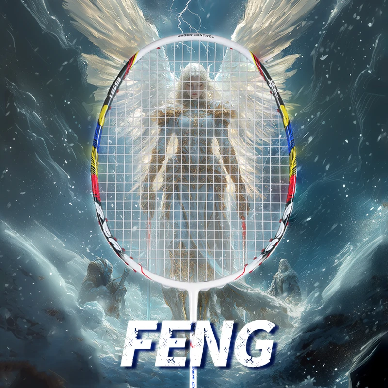 ALPSPORT FENG 8U Full Carbon Fiber Badminton Racket, High-Elastic Shaft, with Grip Tape, Offensive Racket with Tension ≤32lbs
ALPSPORT FENG 8U Full Carbon Fiber Badminton Racket, High-Elastic Shaft, with Grip Tape, Offensive Racket with Tension ≤32lbs