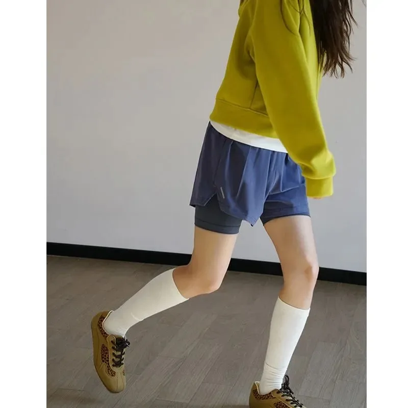 Women Anti-exposure Sports Shorts Quick Dry Thin Casual Athletic Shorts With Built-in Liner Running Cycling Daily Bottoms
Women Anti-exposure Sports Shorts Quick Dry Thin Casual Athletic Shorts With Built-in Liner Running Cycling Daily Bottoms