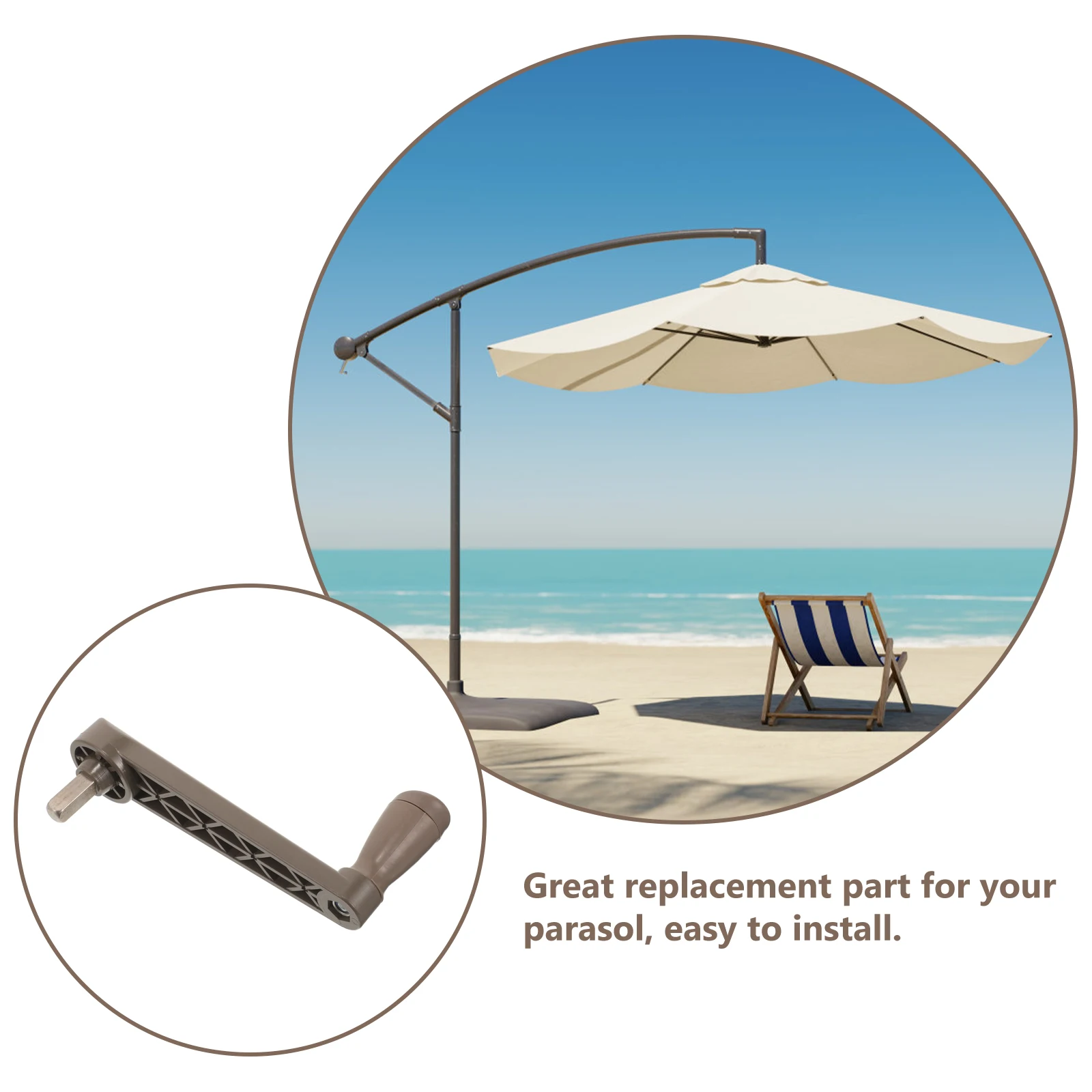 Roman Umbrella Handle Replacement Rotary Uv Umbrella Rotary Handles UV Crank Durable Waterproof Outdoor Patio Accessories Parts
Roman Umbrella Handle Replacement Rotary Uv Umbrella Rotary Handles UV Crank Durable Waterproof Outdoor Patio Accessories Parts