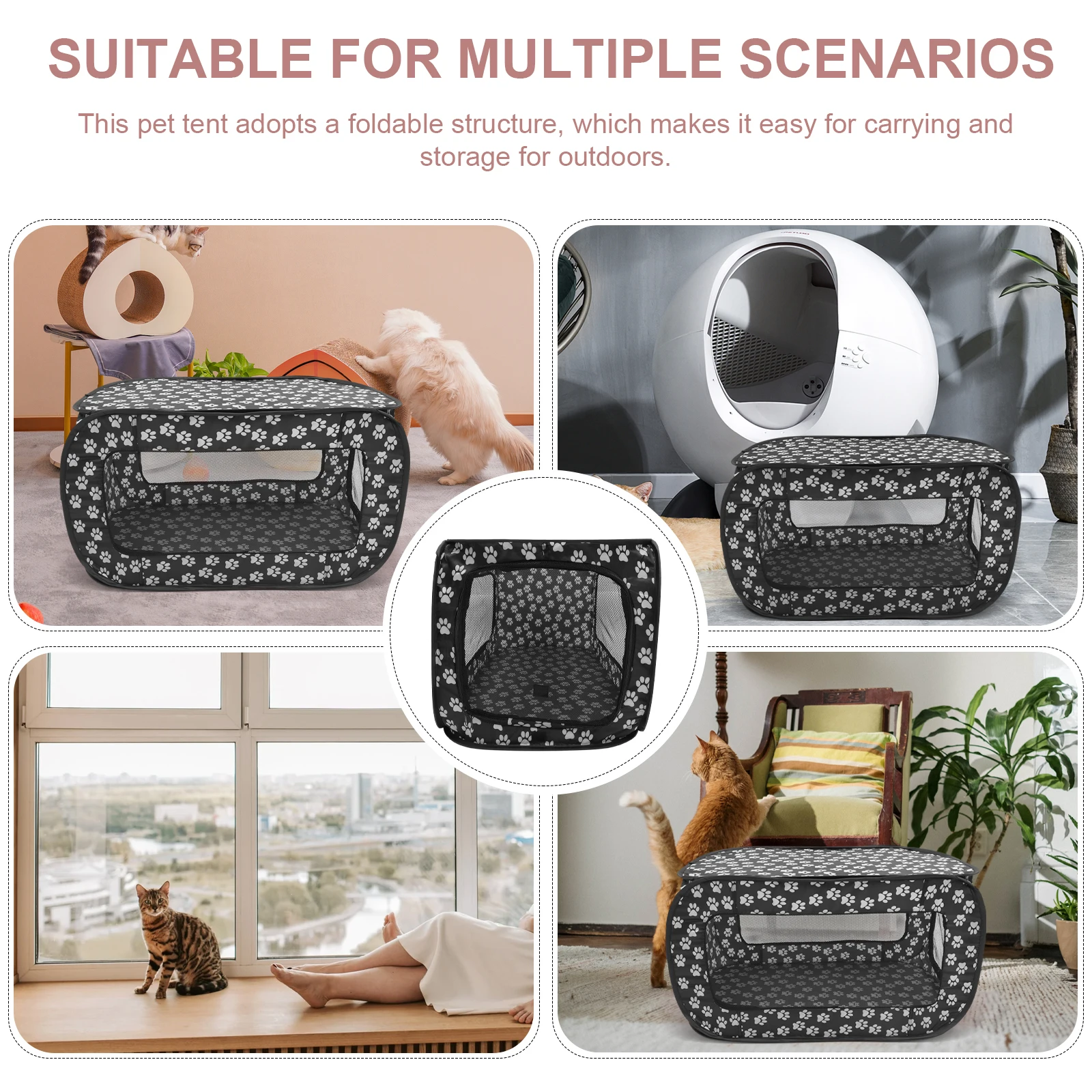 Portable Folding Pet Tent Dog Playpen Outdoor Mesh Small Dog Tent Cat Nest Indoor Playpen Breathable Pet Shelter
Portable Folding Pet Tent Dog Playpen Outdoor Mesh Small Dog Tent Cat Nest Indoor Playpen Breathable Pet Shelter