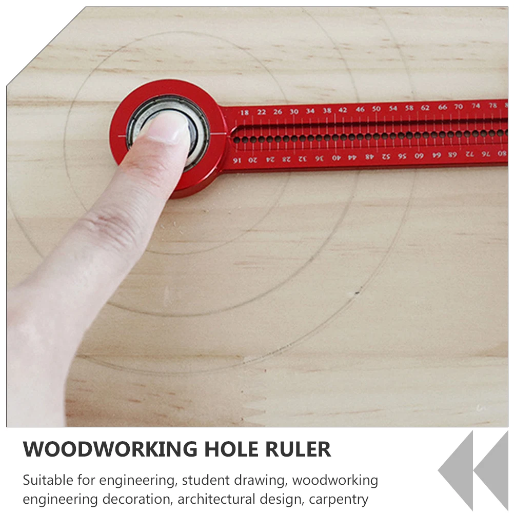 Portable Circle Drawing Compass Aluminum Alloy Hole Ruler Accurate Measurement Engineering Student Woodworking Carpentry
Portable Circle Drawing Compass Aluminum Alloy Hole Ruler Accurate Measurement Engineering Student Woodworking Carpentry