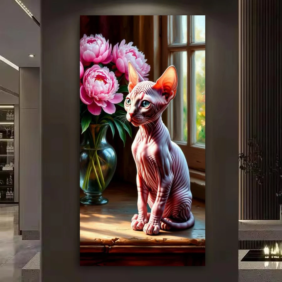 Window Peony Cat Picture Large Size Diy Diamond Arts For Adults Painting Animals Full Square Round Drill Mosaic Embroidery Kits
Window Peony Cat Picture Large Size Diy Diamond Arts For Adults Painting Animals Full Square Round Drill Mosaic Embroidery Kits