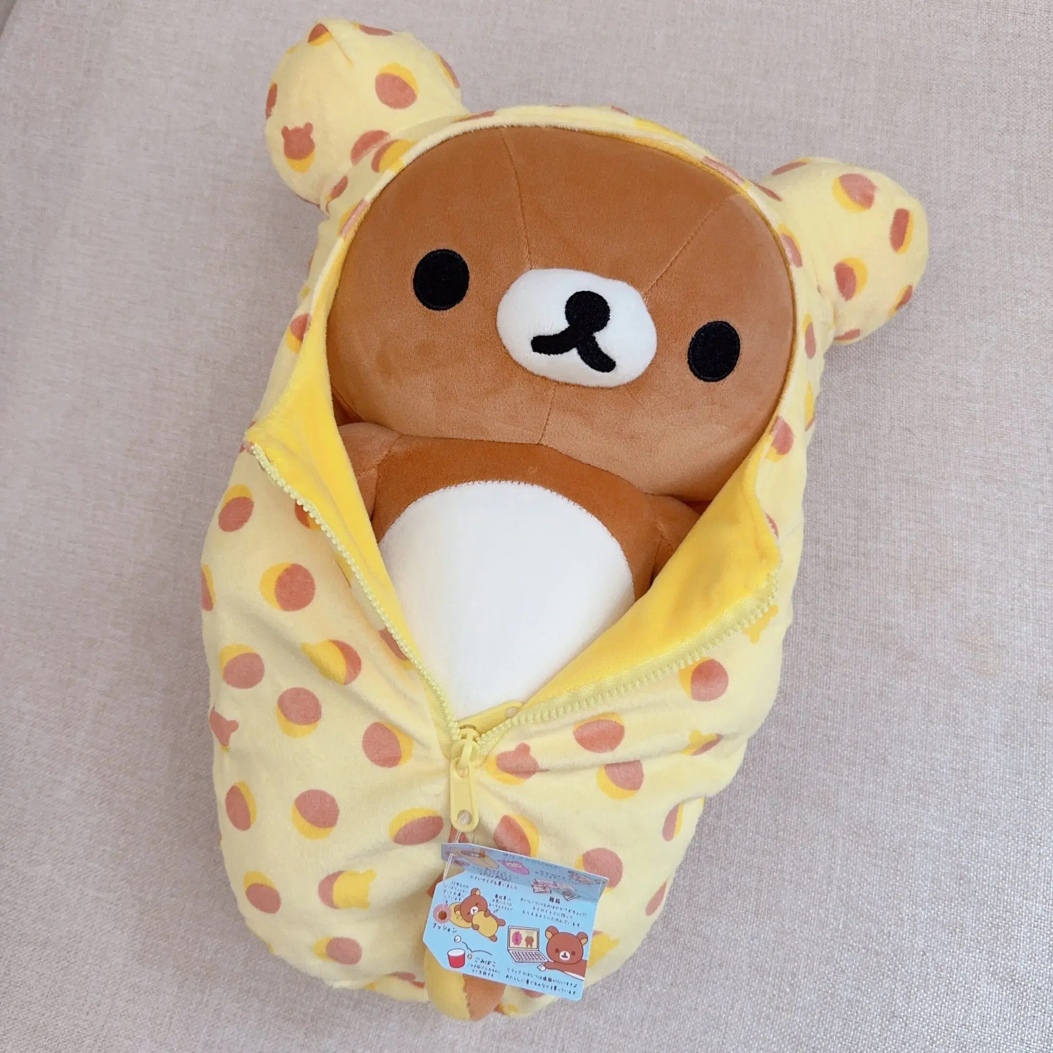 Kawaii Rilakkuma Plush Doll Cute Stuffed Relax Bear Toy with Detachable Sleeping Bag Soft Fluffy Rilakkuma Plushie for Girl Gift
Kawaii Rilakkuma Plush Doll Cute Stuffed Relax Bear Toy with Detachable Sleeping Bag Soft Fluffy Rilakkuma Plushie for Girl Gift