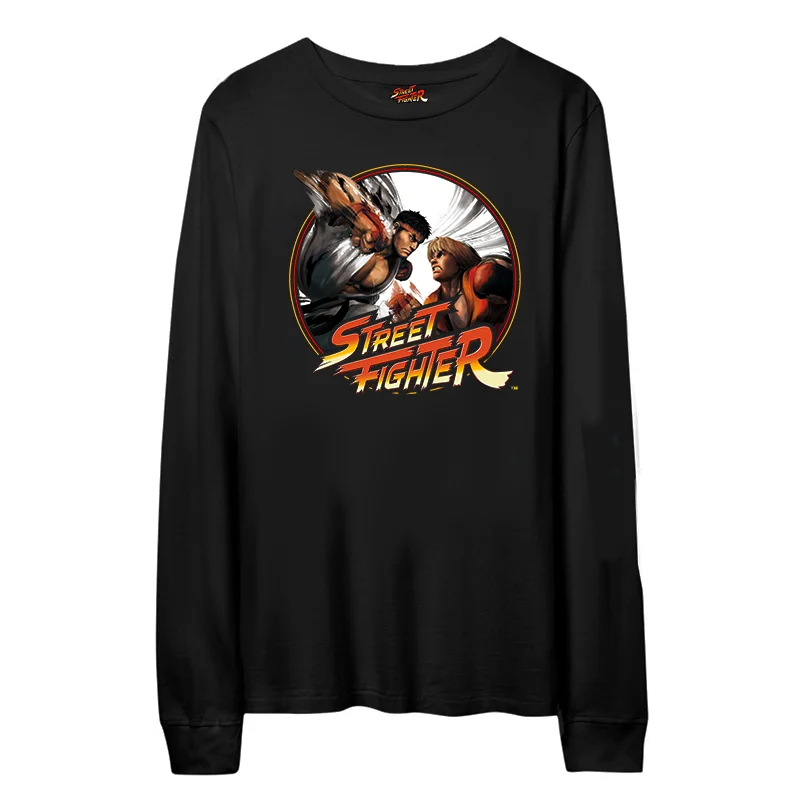 80s Game Street Fighter Classic Loose Long Sve Men's T-irt Retro Arcade Game Faionable Cotton round Ne T-irt
80s Game Street Fighter Classic Loose Long Sve Men's T-irt Retro Arcade Game Faionable Cotton round Ne T-irt