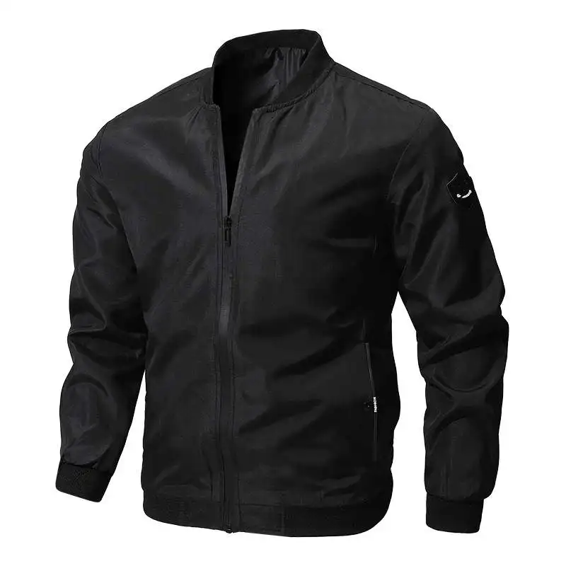 Мужская демисезонная тонкая куртка-бомбер свободного кроя однотонного цвета с воротником-стойкой, повседневная верхняя одежда для мужчин
Мужская демисезонная тонкая куртка-бомбер свободного кроя однотонного цвета с воротником-стойкой, повседневная верхняя одежда для мужчин