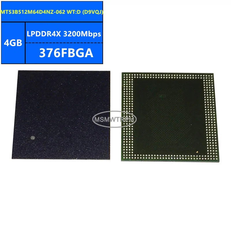 MT53B512M64D4NZ-062 WT:D D9VQJ LPDDR4X 4GB 3200Mbps 376FBGA 32Gb Memory Chip IC Integrated Circuits Brand New Original In Stock
MT53B512M64D4NZ-062 WT:D D9VQJ LPDDR4X 4GB 3200Mbps 376FBGA 32Gb Memory Chip IC Integrated Circuits Brand New Original In Stock