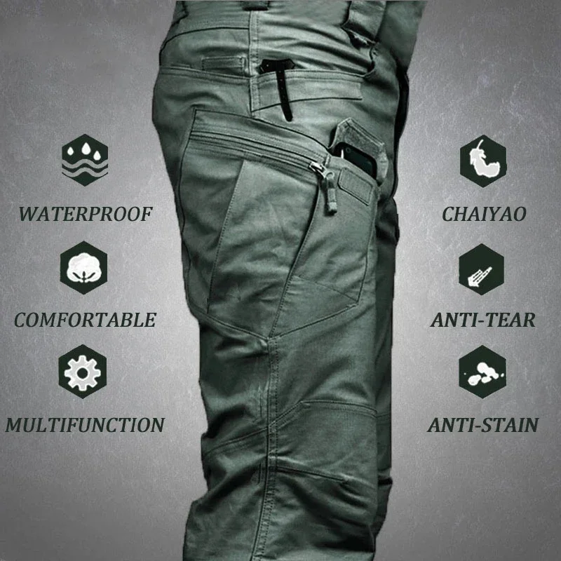 Tactical Cargo Pants Men Outdoor Waterproof SWAT Combat Military Camouflage Trousers Casual Multi Pocket Pants Male Sports Work
Tactical Cargo Pants Men Outdoor Waterproof SWAT Combat Military Camouflage Trousers Casual Multi Pocket Pants Male Sports Work