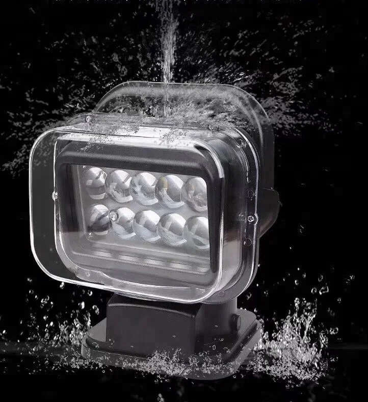 Remote control 12v 7inch 50w portable led 360 degree searchlight work light rotating search light for ship cars
Remote control 12v 7inch 50w portable led 360 degree searchlight work light rotating search light for ship cars