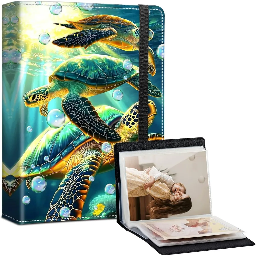 Photo Album 4x6-120 Photos Capacity,PU Leather Cover with Elastic Band,High Definition Waterproof PP Pages for Family Wedding An
Photo Album 4x6-120 Photos Capacity,PU Leather Cover with Elastic Band,High Definition Waterproof PP Pages for Family Wedding An