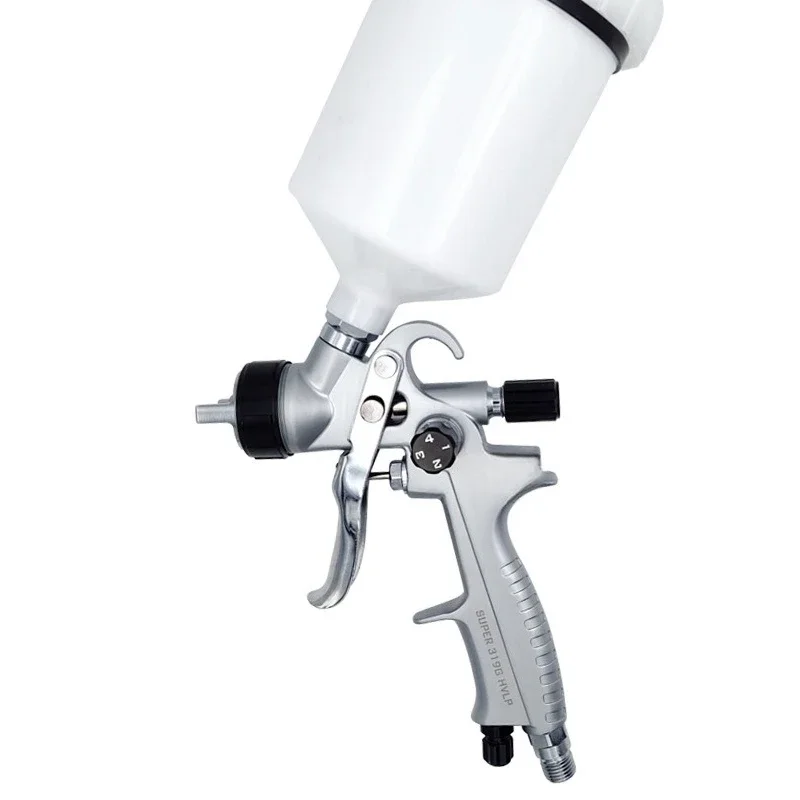 High atomization automotive sheet metal furniture topcoat spray gun 319 upper pot 1.3 1.6 2.0 2.5mm paint spray gun
High atomization automotive sheet metal furniture topcoat spray gun 319 upper pot 1.3 1.6 2.0 2.5mm paint spray gun