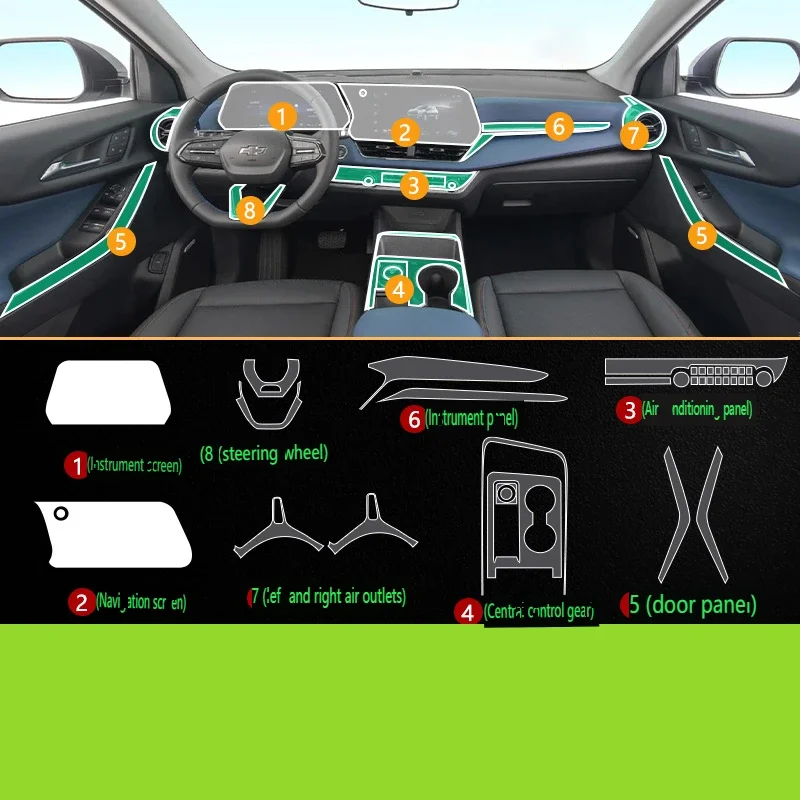 Tpu Transparent Film for 2024 Chevrolet Equinox Plus Car Interior Sticker Console Dashboard Screen Protective Film Accessories
Tpu Transparent Film for 2024 Chevrolet Equinox Plus Car Interior Sticker Console Dashboard Screen Protective Film Accessories