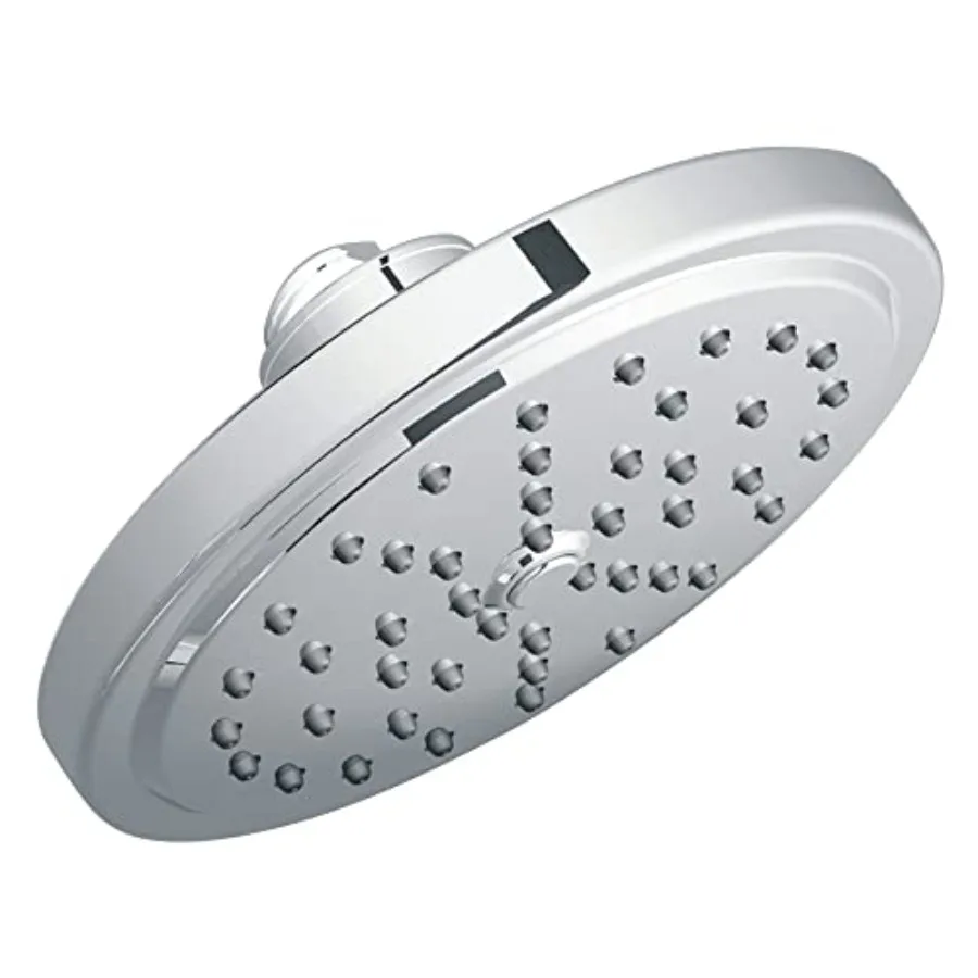 Chrome 7-Inch Single Function Shower Head for bathroom, chrome-plated brass, chrome color, immersion rainshower technology for
Chrome 7-Inch Single Function Shower Head for bathroom, chrome-plated brass, chrome color, immersion rainshower technology for