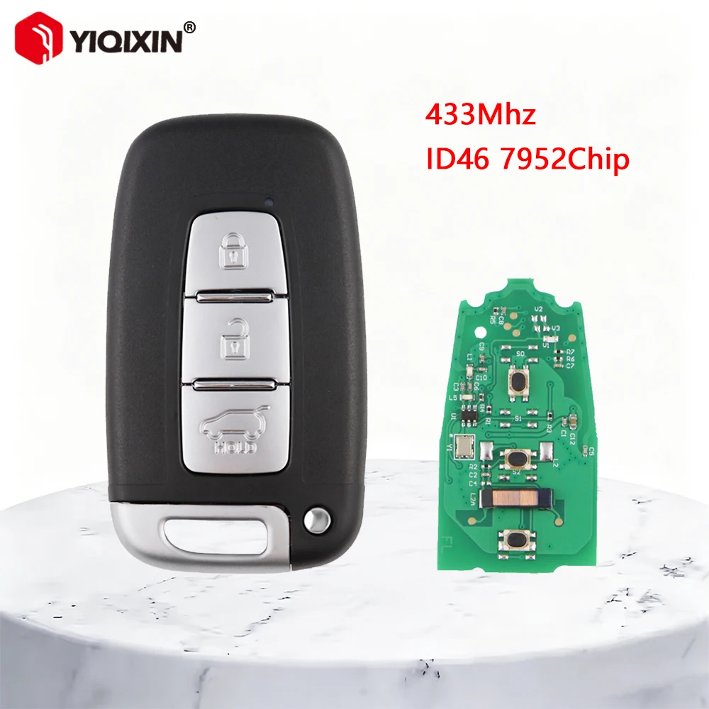 433Mhz Remote Car Key For Hyundai Elantra Tucson IX35 Sonata KIA Sorento Optima Soul Borrego ID46 7952 Chip 3 Button Uncut Blade
433Mhz Remote Car Key For Hyundai Elantra Tucson IX35 Sonata KIA Sorento Optima Soul Borrego ID46 7952 Chip 3 Button Uncut Blade