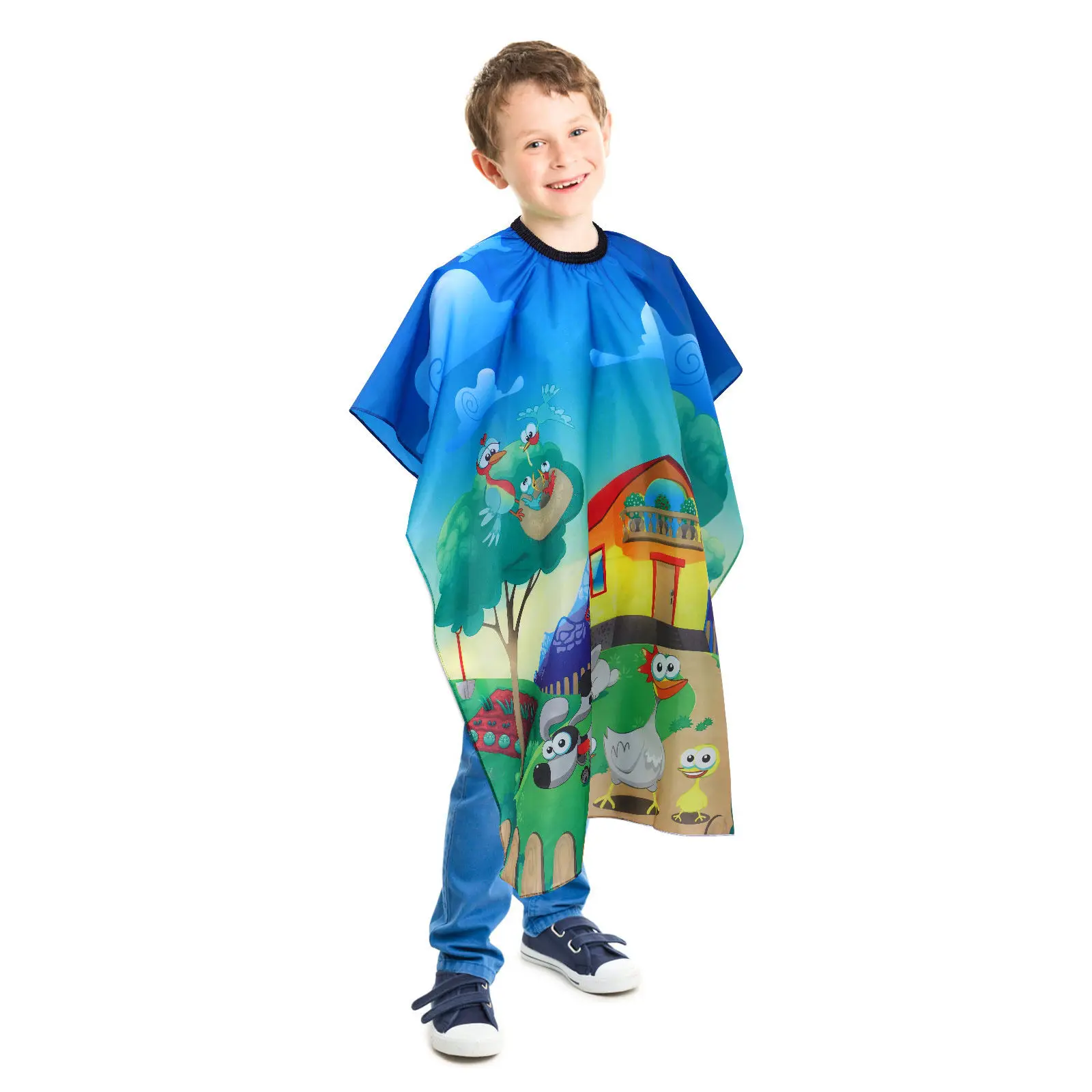 Kids Haircut Cape Soft Lightweight Hair Styling Apron Salon Baby Supplies Easy Dry Hair Cutting Polyester
Kids Haircut Cape Soft Lightweight Hair Styling Apron Salon Baby Supplies Easy Dry Hair Cutting Polyester