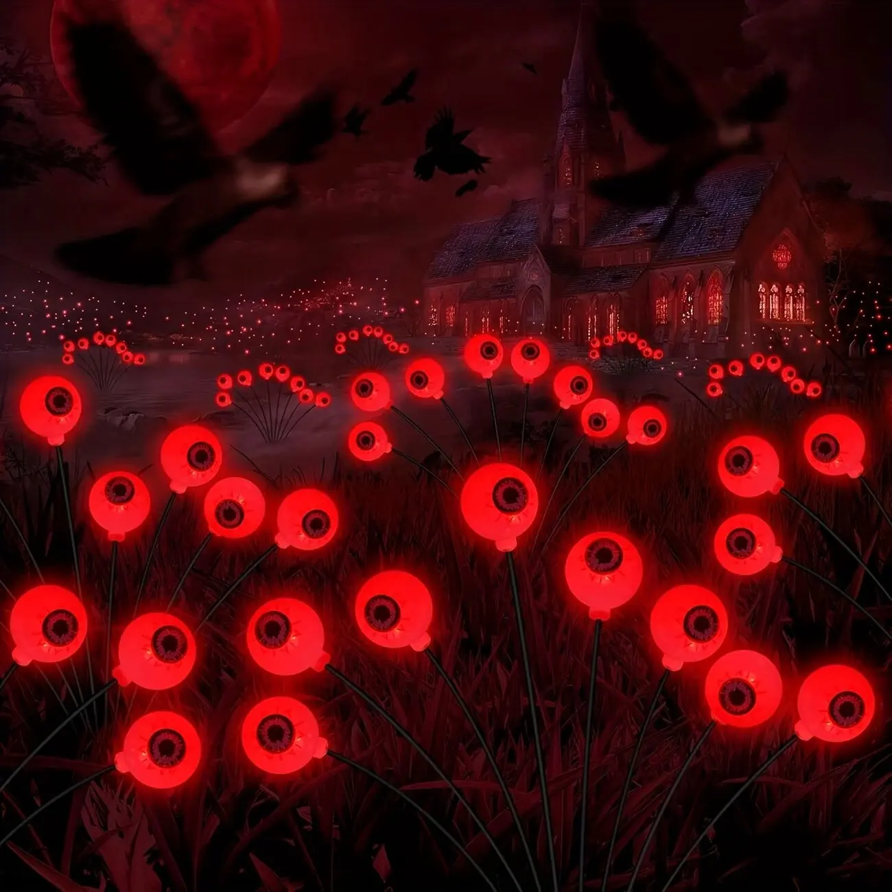Halloween Solar Purple Green Red EyeBall LED Garden Lights Outdoor Waterproof Stake Lights Yard Lawn Party Horror Decorations
Halloween Solar Purple Green Red EyeBall LED Garden Lights Outdoor Waterproof Stake Lights Yard Lawn Party Horror Decorations