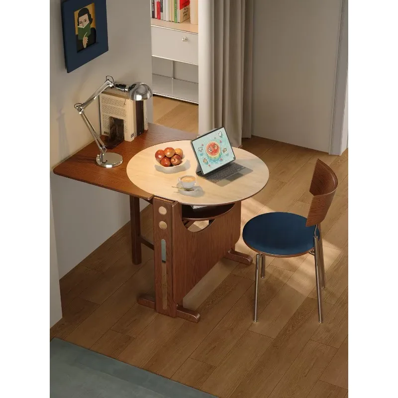 Folding dining table variable round table small apartment living room dining table semi-round desk folding dining table
Folding dining table variable round table small apartment living room dining table semi-round desk folding dining table