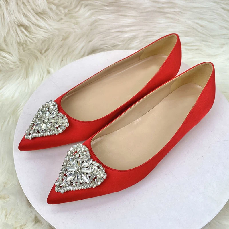 Bling crystal decoration 1.5cm low heels flats pointed toe street cozy big size 33-45 slip on casual women shoes SJ013 ROVICIYA
Bling crystal decoration 1.5cm low heels flats pointed toe street cozy big size 33-45 slip on casual women shoes SJ013 ROVICIYA