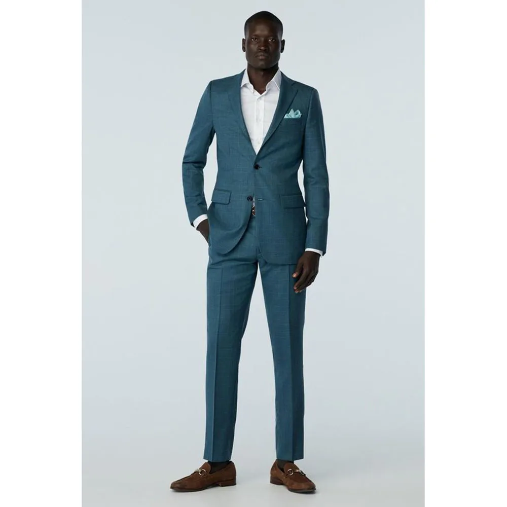 Luxury Blue Suits for Men 2 Piece Jacket Pants Single Breasted Male Clothing Slim Fit Business Gentleman Fashion Blazer Sets
Luxury Blue Suits for Men 2 Piece Jacket Pants Single Breasted Male Clothing Slim Fit Business Gentleman Fashion Blazer Sets