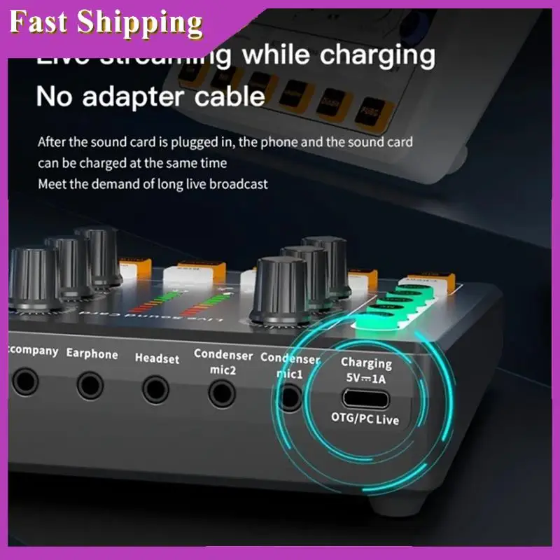 ABRI-M8 Sound Card Live Broadcast Audio Interface Podcasting Device Caster With Premium Mic Preamplifier Sound Card Easy Install
ABRI-M8 Sound Card Live Broadcast Audio Interface Podcasting Device Caster With Premium Mic Preamplifier Sound Card Easy Install