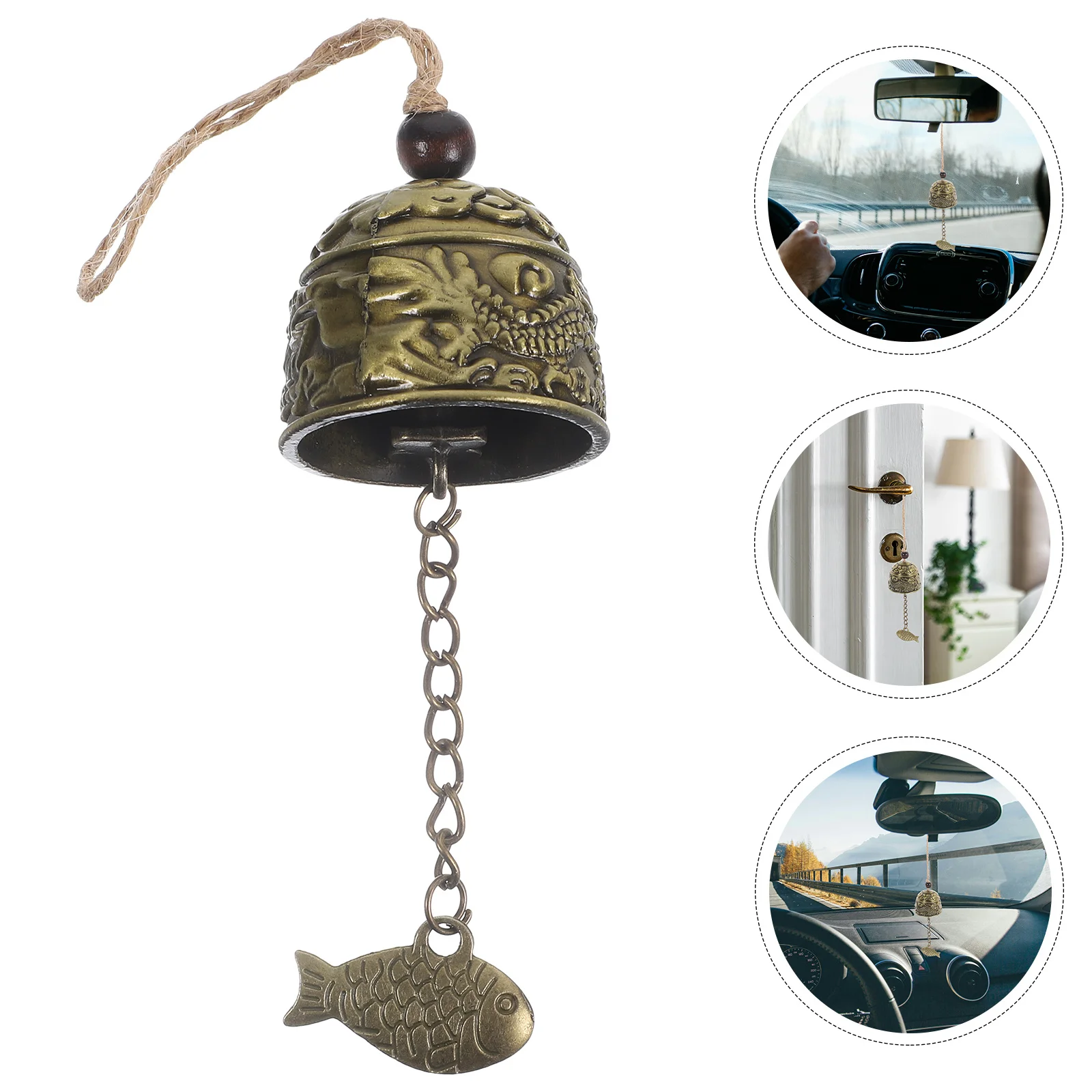 2Pcs Metal Wind Chime Bell Chinese Style Dragon Fish Pattern Durable Home Car Garden Hanging Decoration Alloy Wind Chime
2Pcs Metal Wind Chime Bell Chinese Style Dragon Fish Pattern Durable Home Car Garden Hanging Decoration Alloy Wind Chime