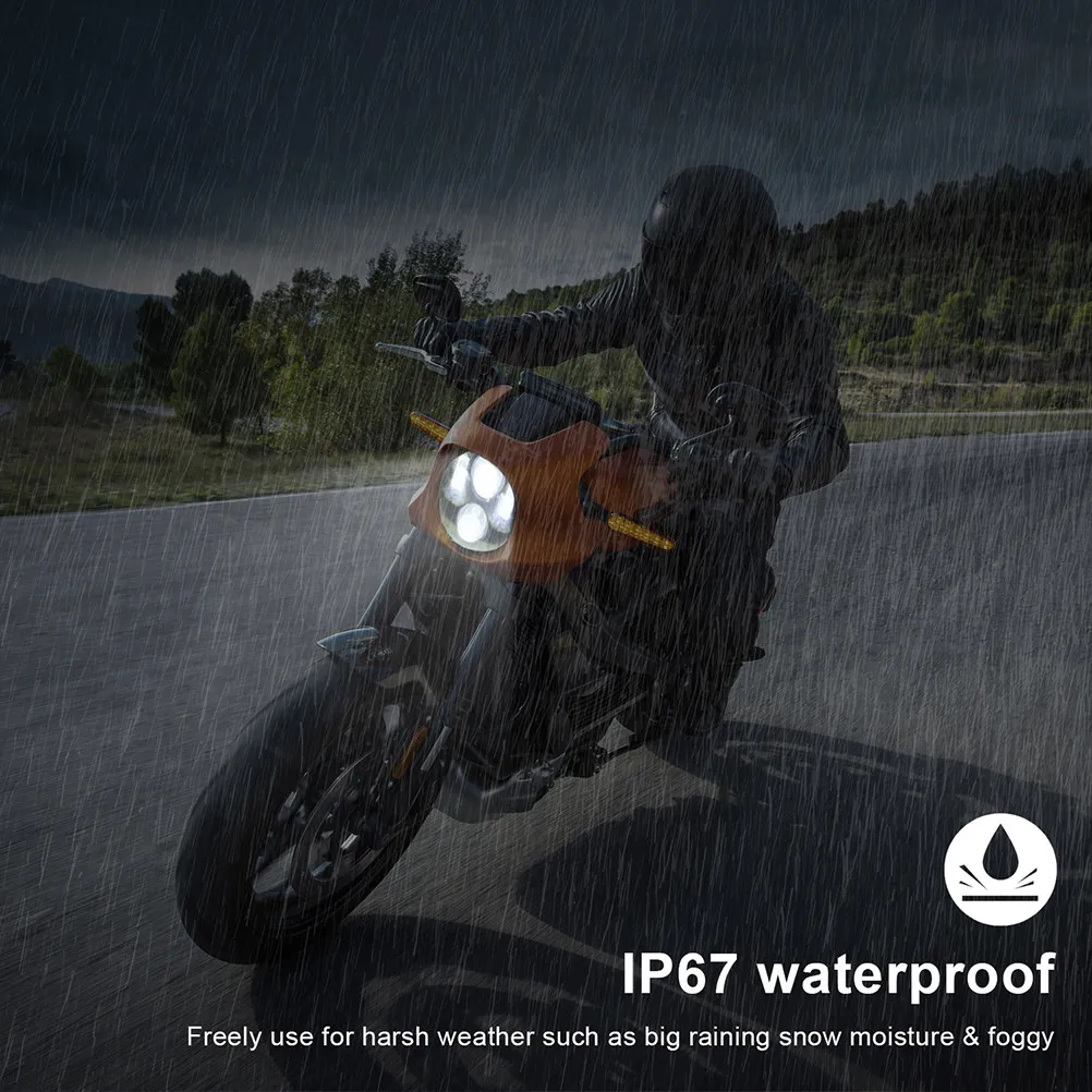 1Pcs 5.75 Inch LED Motorcycle Headlight Projector Style Wide Field of View Clear Road Hazard Visibility for Motorbike
1Pcs 5.75 Inch LED Motorcycle Headlight Projector Style Wide Field of View Clear Road Hazard Visibility for Motorbike