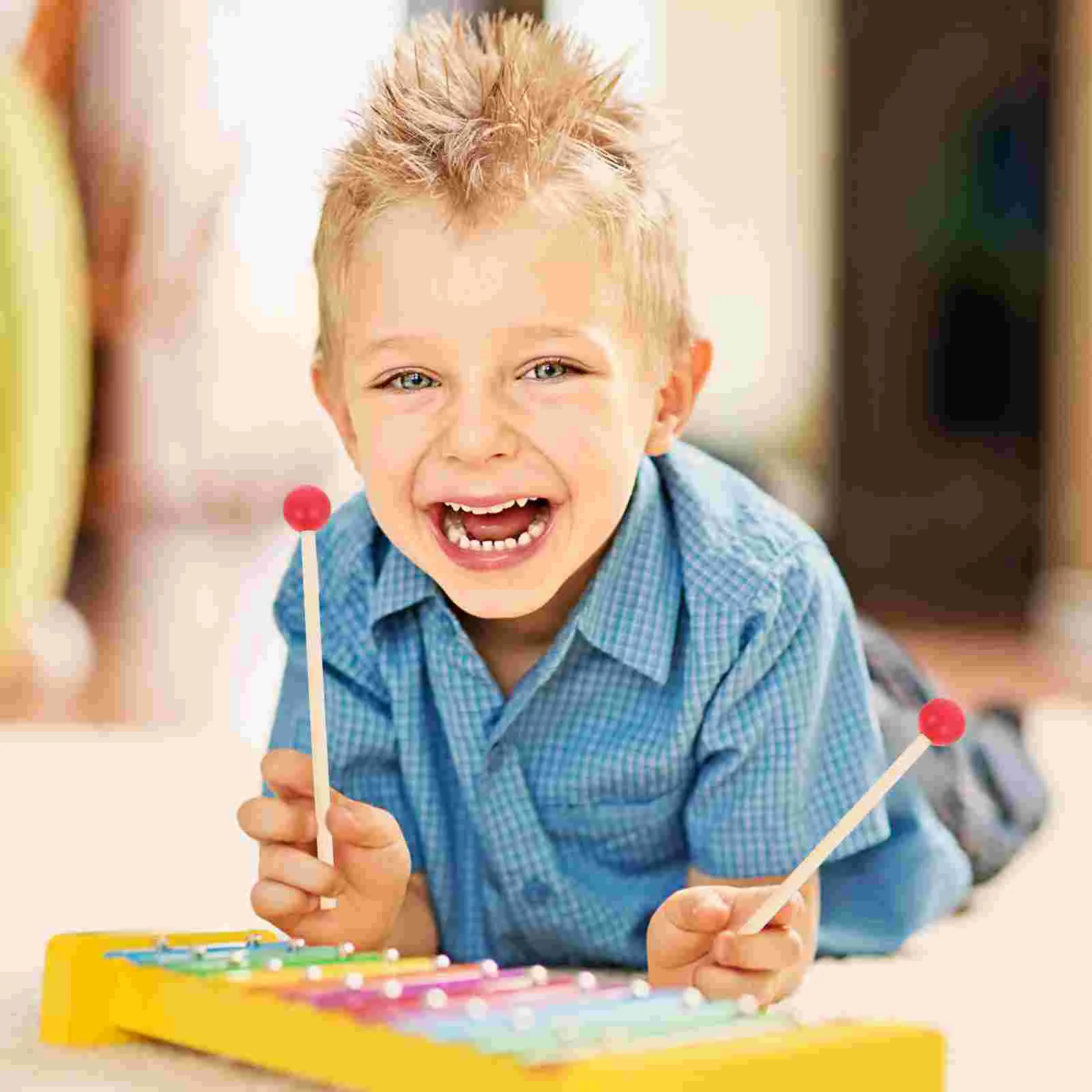 12 Pcs Durable Mallet Toy Percussion Musical Tools Piano Keyboard Accessory with Wood Handle Drum Stick
12 Pcs Durable Mallet Toy Percussion Musical Tools Piano Keyboard Accessory with Wood Handle Drum Stick