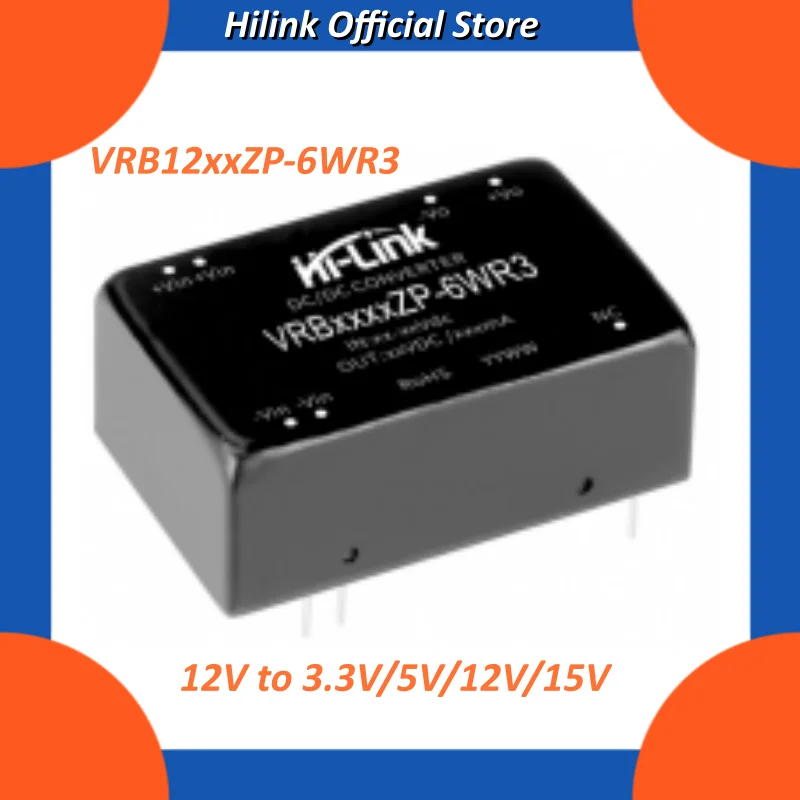 5pcs Hi-Link VRB1203ZP-6WR3 VRB1205ZP-6WR3 VRB1212ZP-6WR3 6W DC-DC Converter 9-36VDC to 5V 12V 15V High Efficiency Power
5pcs Hi-Link VRB1203ZP-6WR3 VRB1205ZP-6WR3 VRB1212ZP-6WR3 6W DC-DC Converter 9-36VDC to 5V 12V 15V High Efficiency Power