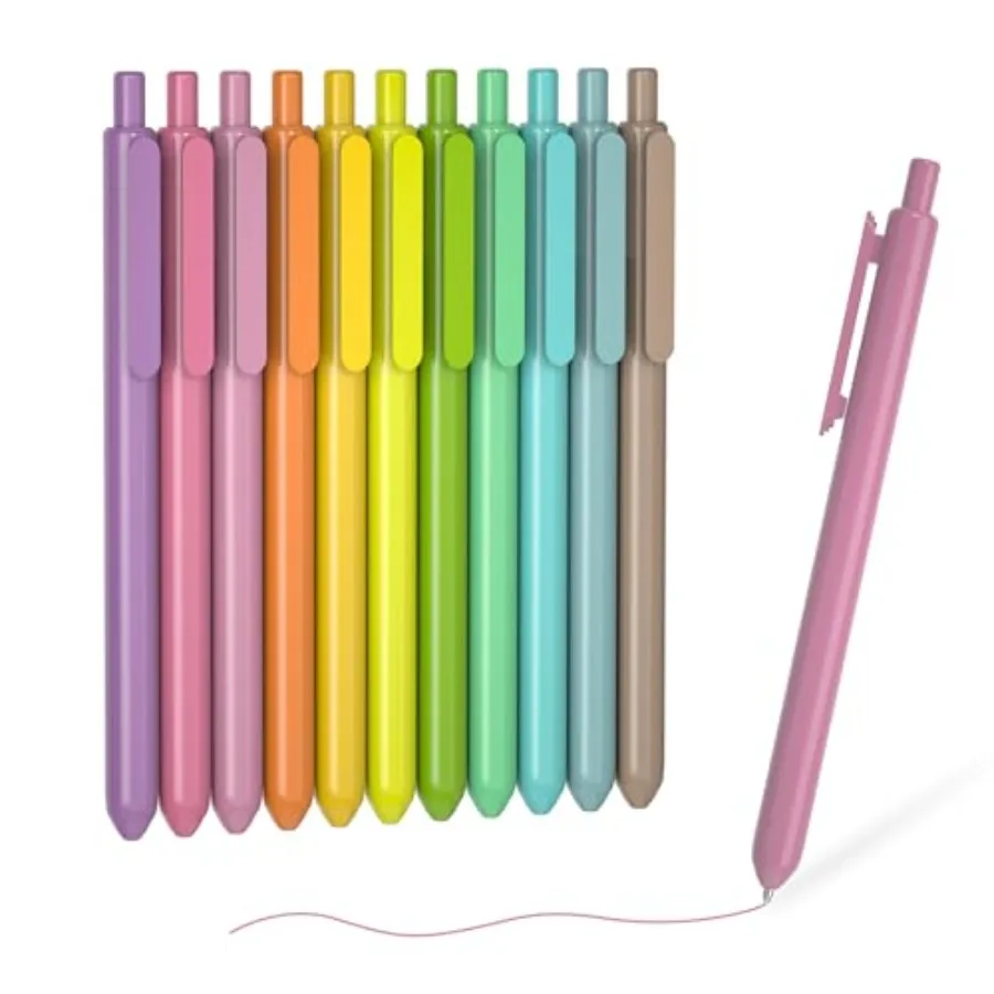 Colored Retractable Gel Pens, 11 Vintage Ink Colors, Cute Pens 0.7mm Medium Point Quick Drying for Writing Drawing Journaling N
Colored Retractable Gel Pens, 11 Vintage Ink Colors, Cute Pens 0.7mm Medium Point Quick Drying for Writing Drawing Journaling N