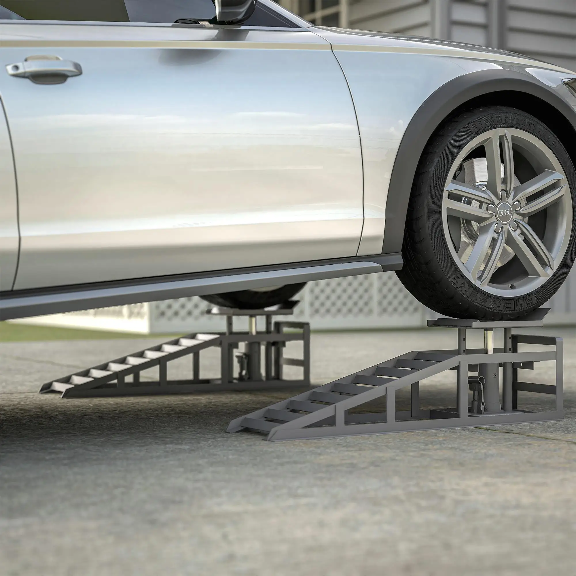 2 Pack Hydraulic Car Ramps 5T 11000lbs Low Profile Car Lift Service Ramps Truck Trailer Garage,Height Hydraulic Vehicle Ramps
2 Pack Hydraulic Car Ramps 5T 11000lbs Low Profile Car Lift Service Ramps Truck Trailer Garage,Height Hydraulic Vehicle Ramps