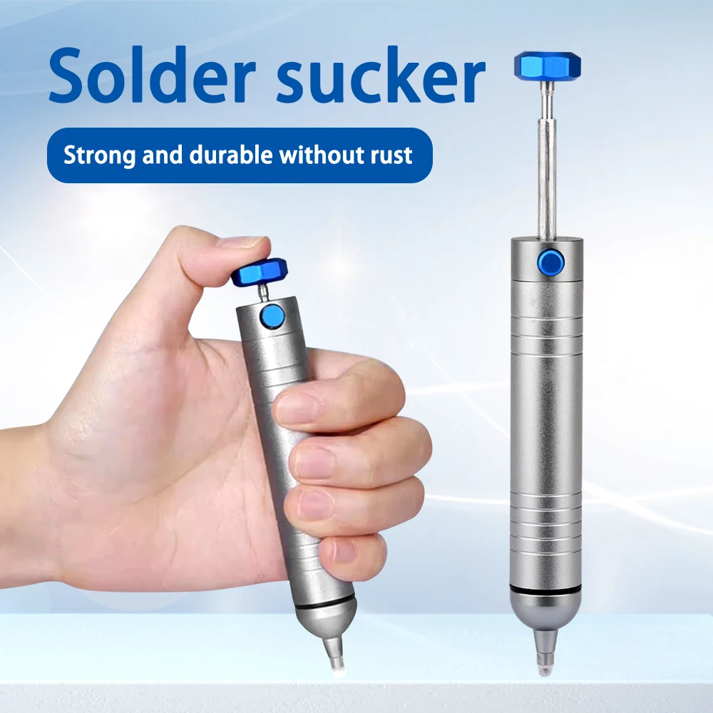 Professional Desoldering Pump Solder Sucker Solder Removal Tool Powerful Vacuum Suction and Heat-Resistant with 1 pc Nozzle
Professional Desoldering Pump Solder Sucker Solder Removal Tool Powerful Vacuum Suction and Heat-Resistant with 1 pc Nozzle