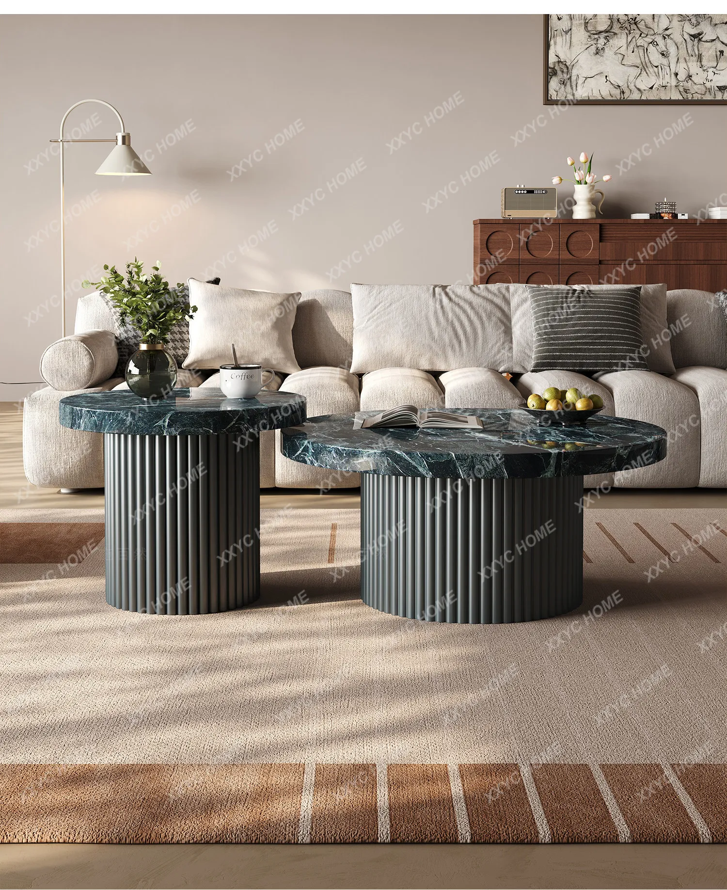minimalist living room coffee table side table combination light luxury high sense
minimalist living room coffee table side table combination light luxury high sense