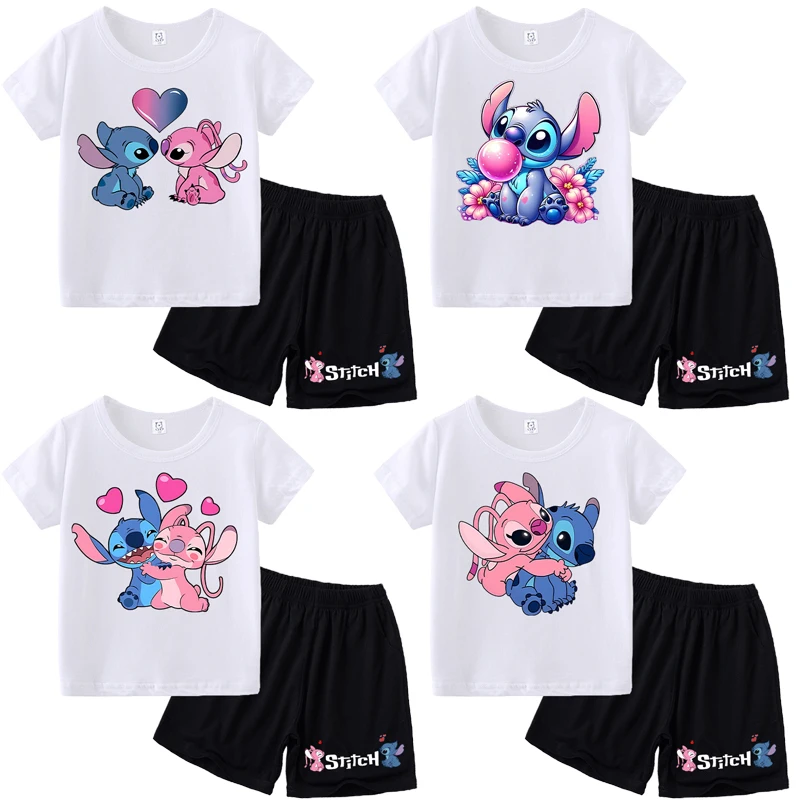 Stitch Disney Boys Girls T-shirt Pants Suit Children Cartoon Anime Clothes 2pcs Set Summer Short Sleeve Tee Shorts Kids Gifts
Stitch Disney Boys Girls T-shirt Pants Suit Children Cartoon Anime Clothes 2pcs Set Summer Short Sleeve Tee Shorts Kids Gifts