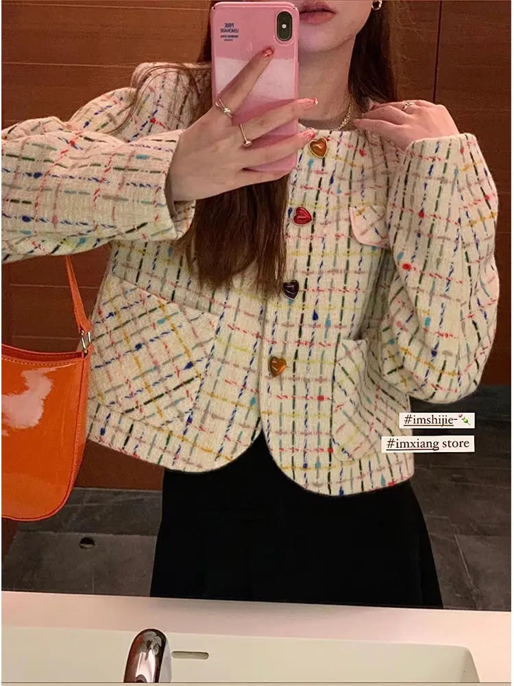 Basic Jackets Women Elegant Ladies French Small Fragrance Single Breasted Mujer Clothing O-neck Pocket Fashion Short Coat U804
Basic Jackets Women Elegant Ladies French Small Fragrance Single Breasted Mujer Clothing O-neck Pocket Fashion Short Coat U804