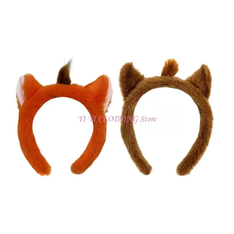 N5KF Lovely Plush Animal Ear Headband Cosplay Hairhoop For Theme Parties Photoshoots And Family Fun Gathering Dressingup
N5KF Lovely Plush Animal Ear Headband Cosplay Hairhoop For Theme Parties Photoshoots And Family Fun Gathering Dressingup