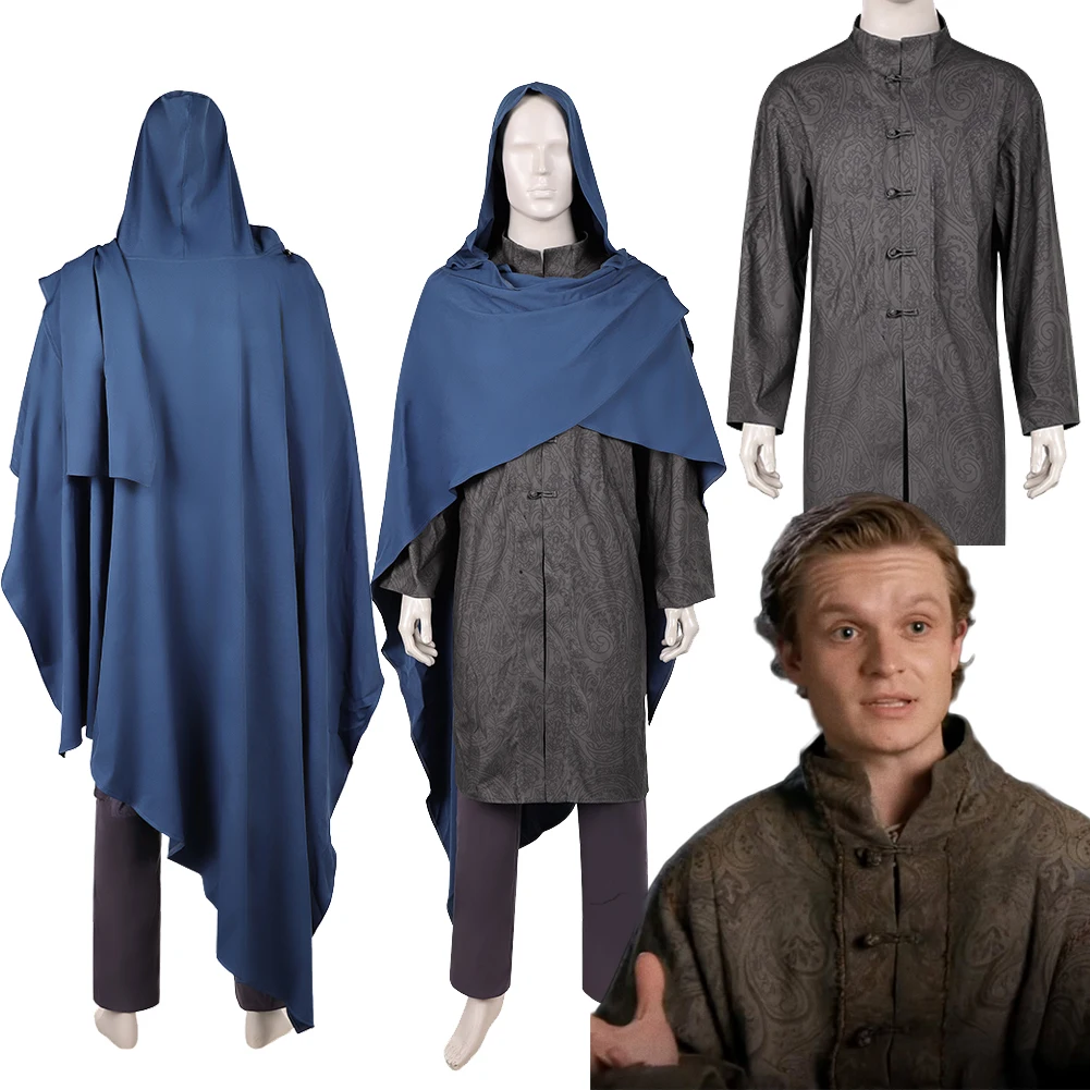 King Aegon Costume Cloak TV Dragon 3 Cosplay House Grey Robe Clothes Outfits Halloween Male Adult Uniform Carnival Party Men
King Aegon Costume Cloak TV Dragon 3 Cosplay House Grey Robe Clothes Outfits Halloween Male Adult Uniform Carnival Party Men