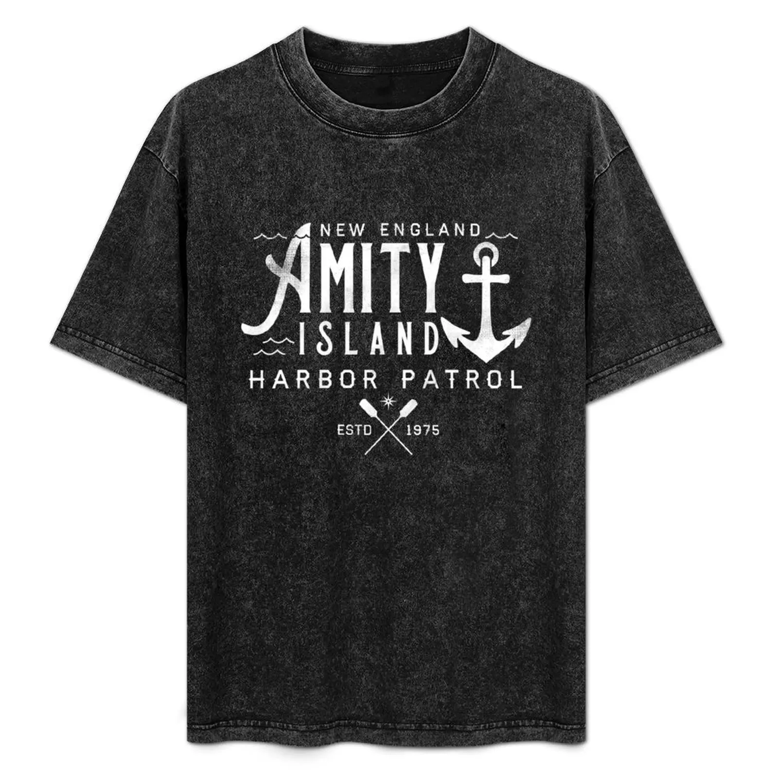 Amity Island - Shark Harbor Patrol T-Shirt Simple Solid Color Crew Neck Tee
Amity Island - Shark Harbor Patrol T-Shirt Simple Solid Color Crew Neck Tee
