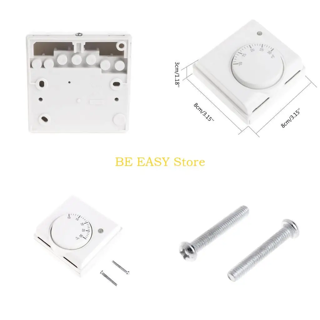 E28F Square Room Thermostat 220V Mechanical Room Thermostat Temperature Controller Air Conditioning & Underfloor Heating
E28F Square Room Thermostat 220V Mechanical Room Thermostat Temperature Controller Air Conditioning & Underfloor Heating