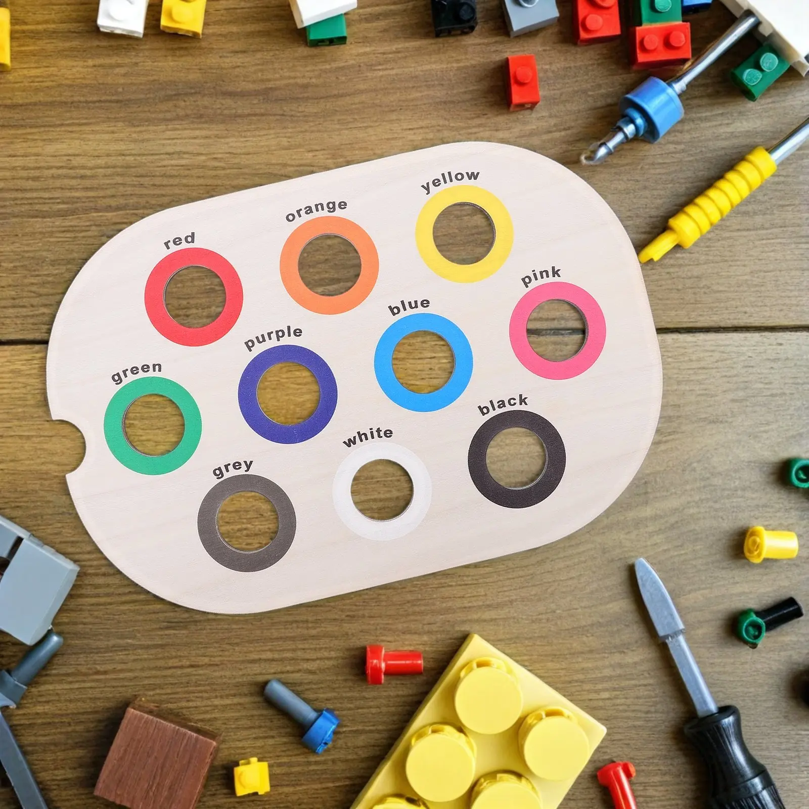 Montessori Wooden Color Sorting Tray Infant Sensory Board Early Learning Motor Skill Development Fine Motor Preschool Matching
Montessori Wooden Color Sorting Tray Infant Sensory Board Early Learning Motor Skill Development Fine Motor Preschool Matching